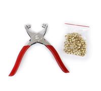 LALADEFIEE Pince à Œillets Rouge en Acier Inoxydable 100 Pièces de 4,5mm pour installer Œillets en Laiton Kit Professionnel sur Ceintures et Bagages pour Chaussures et Paquet