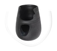 LALADEFIEE Pot en Céramique Noir Système de Circulation d'eau pour Bassin à Poissons et Support de Plantes Aquatiques, Décoration Créative et Compacte pour Cour et Aquarium