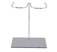 LALADEFIEE Présentoir à Bottes Design Simple et Résistant Argenté en Acier Inoxydable Spécial Bords Lisses pour Boutique et Rangement Intérieur