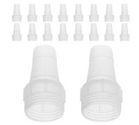 LALADEFIEE Raccords Cannelés pour Remplissage Rapide Lot de 40 en Plastique Adaptateurs Pratiques Compatibles Couleur Blanc pour Ballon D'eau Lanceur de Ballons