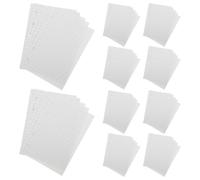 LALADEFIEE Recharge de Papier Ligné Mini à 5 Trous pour Organiseur, Feuilles Mobiles Blanches Légères, Écriture Fluide, pour L'école Voyage, 20 Feuilles par Paquet