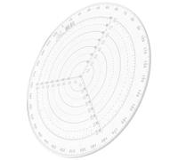 LALADEFIEE Règle de Centrage Circulaire Outil Rapide de Dessin de Cercles en Plastique pour Bois et Verre pour Tournage sur Bois et Finition de Menuiserie