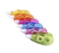 LALADEFIEE Ruban Correcteur Pratique 6pcs 12 Mètres Prise Confortable en Pp, Léger et Portable, pour Fournitures Scolaires et Bureau Couleur Aléatoire