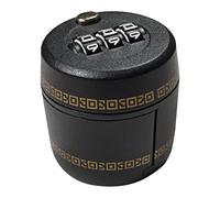 LALADEFIEE Serrure de Bouteille Noire Code Numérique, Petit Verrouillage Sécurisé pour Bouteille de Vin et Whisky en Abs et Alliage de Zinc, pour Protéger les Boissons
