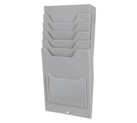 LALADEFIEE Support Multi-poches pour Cartes de Pointage 5 Positions, Organisateur Réutilisable en Plastique, Usage Entrepôt et Gestion des Documents