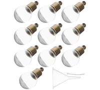 LALAFINA 10 Pièces Breloques en Verre Pendentif Bouteille Verre Solides Bouchon à Vis en Cuivre Ancien pour Bijoux et Bricolage Créatif