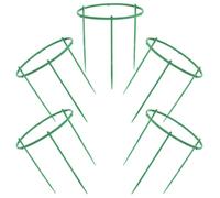 LALAFINA 15 Pièces Support pour Plantes Vertes en Plastique Vert, Tuteur Décoratif Pratique et Résistant pour Petites Plantes en Pot, pour Jardinage à Domicile