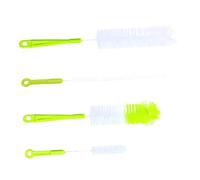 LALAFINA 1ensemble Set De Brossettes De Nettoyage Longues Pour Bouteilles Et Pour Biberons Et Gourdes Vert