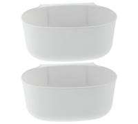 LALAFINA 2 Pièces Poubelle Cuisine en Plastique Suspendue | Rangement Suspendu, Poubelle Tiroir la Cuisine sous Evier, pour Bureau, Dortoir, Préparation