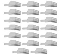 LALAFINA 20 Pièces Connecteur Batterie pour en Bronze Phosphoreux Nickelé Argenté Résistant la Déformation l'usure Appareils Compacts, Réparation Électronique Domestique