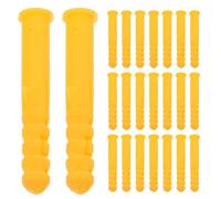 LALAFINA 200 Pièces Ancre Autoperceuse Jaune en Plastique Haute Résistance aux Chocs, Chevilles pour Cloisons Sèches, pour Fixation Murale et Extension du Mur