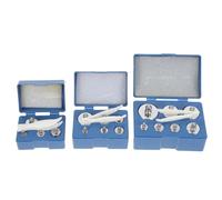 LALAFINA 3 Boîtes Kit de Poids D'étalonnage et Finition Polie pour Balances Électroniques en Acier Boîte Séparée Support Flexible pour Calibration Précise et Laboratoires