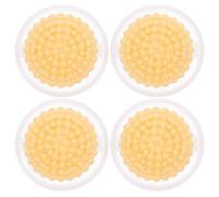 LALAFINA Attrape Poil Chien Machine à Laver 4pcs Jaune, Filet Flottant Réutilisable en Polyester pour Récupération des Poils D'animaux la Machine à Laver