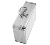 LALAFINA Boîte Outil Organisateur D'outils Mécaniques Conteneur À Outils Mallette D'outils en Alliage D'Aluminium Argent avec Poignée pour Trousse À Médicaments Et Trousse À Cosmétiques en