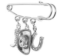 LALAFINA Broche de Fer à Cheval Épingle de Sûreté pour Vêtements, Clip à Châle et Cardigan, Accessoire Féminin pour Soirées à Thème Western