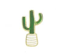 LALAFINA Broche en Alliage de Zinc de Cactus et Cocotier, 1 Set de 4 Pièces, Accessoire pour Femmes et Filles, pour Fêtes et Noël