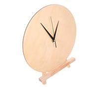 LALAFINA Cadran Horloge en Bois Rond 25 Cm pour Bricolage Créatif, Accessoire Horlogerie Polyvalent en Bois Naturel, Décoration Murale Élégante pour Chambre et Salon