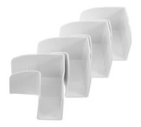 LALAFINA Clips de Fixation Pliables Stabilisateur Antidérapant Fiable 4 Pièces en Plastique Blanc pour Parc à Jeux Bébé Accessoires pour Nourrissons en Extérieur et Voyage