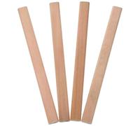 LALAFINA Crayons de Charpentier Résistants Casse et Déformation Lot de 4 en Bois Beige pour Chantier de Construction