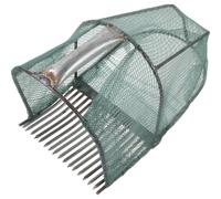 LALAFINA Cueille-Baies Bleuets avec Panier Pliable en Acier Inoxydable, Outil de Jardinage pour Récolte Douce Fruits Jardin
