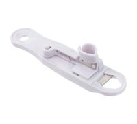 LALAFINA Décapeur de Tige Multifonction Outil de Coupe des Haricots en Plastique Blanc Accessoire de Cuisine Pratique Facile à Utiliser, Accessoire la Cuisine Pratique et Compatible