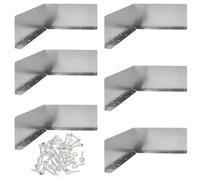 LALAFINA Déflecteur de Pluie de Toit en Aluminium Argenté, Protège-gouttière Simple à Installer pour Protection Maison et Mur Extérieur, pour Angle de Toit