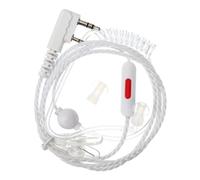 LALAFINA Écouteur Communication Mains Ouvertes sans Rayonnement Mono-auriculaire à Tube d'air Fil Transparent Adapté pour Pompiers et Ambulanciers