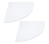 LALAFINA Étagère d'angle Murale Surface Délicate en PVC Blanc Design Simple et Usage Longue Durée pour Salle de Bain et Balcon