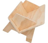 LALAFINA Étagère en Bois Beige Inclinée pour Bureau, Support Moderne pour Organiser Livres et Magazines la Maison Bureau