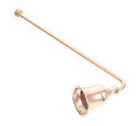 LALAFINA Éteignoir à Bougie en Aluminium Doré, Accessoire Pratique pour Éteindre la Mèche et Réduire la Fumée, pour Décoration et Moments Détente