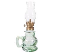 LALAFINA Lampe à Pétrole Vintage en Verre, Lampe à Huile Décorative pour Salon, Lanterne d'Ambiance pour Usage Intérieur et Bureau