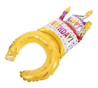 LALAFINA Lot de 25 Bandeaux de Fête Gonflables en Film Aluminium pour Anniversaire Garçon et Filles, Surface Lisse sans Abîmer Cheveux ni Vêtements, Décoration Chic et Colorée