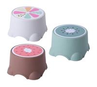 LALAFINA Lot de 3 Tabourets à Motifs de Fruits en PP pour Garçon et Filles, Tabourets Solides Prise en Main, Maison et Salle à Manger Couleur Aléatoire