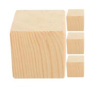 LALAFINA Lot de 4 Cales en Bois Robustes pour Rehausser Meubles, Pieds de Lit et Canapé, sans Outils, Stables et Universelles pour Chambre et Salon