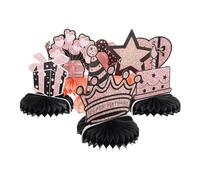 LALAFINA Lot de 9 Pièces Décorations Anniversaire en Papier en Nid d'abeille, Facile à Utiliser Ranger, pour Décoration de Fond de Fête Créative