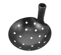 LALAFINA Louche en Fer pour Nettoyage de Boues avec Trous de 1cm, Outil de Jardin pour Entretien de Fossés Agricoles et Fertilisation