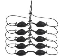 LALAFINA Masque Yeux Noir en Pvc pour Protection Oculaire 5 Pièces, pour Soin Peau et Appareils de Beauté