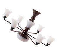 LALAFINA Mini Lampe Suspendue Décorative en Métal et Abs pour Paysage Miniature, Lampe Murale Lumineuse 3v pour Décoration de Maison Miniature et Loisirs Créatifs