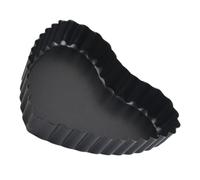 LALAFINA Moule à Pâtisserie en Acier Carbone Noir, Antiadhésif et Refroidissement Rapide, Plaque Four de Cœur pour Décoration et Cuisson de Gâteaux