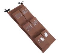 LALAFINA Organisateur de Nettoyage Vertical à Grosse Capacité en Tissu Oxford Poche Transparente et Design Suspendu pour Chariots de Travail et Hôtel