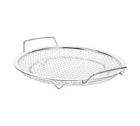 LALAFINA Passoire à Huile en Acier Inoxydable Double Anse, Panier à Friture Réutilisable de Taille Moyenne pour Friture, Égouttoir à Huile Cuisine Maison, Panier à Frites et Poulet Frit,