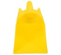 LALAFINA Pelle Fond Plat en Plastique Alimentaire Jaune Épaisse Grosse Capacité pour Alimentation D'animaux D'élevage la Ferme