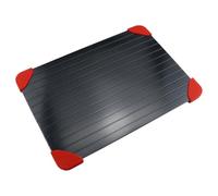LALAFINA Plaque de Décongélation Planche Facile à Utiliser et Rapide pour Viande en Alliage D'aluminium Noir Gain de Temps Cuisine Couleur Aléatoire pour Steak et