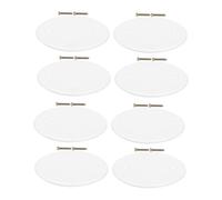 LALAFINA Plaques de Recouvrement de Plafond Rondes Couvercles de Panneau Électrique Ronds Protection Haute Densité Compatible Trous Ronds Lot de 8 Pièces avec 16 Vis Usage Intérieur