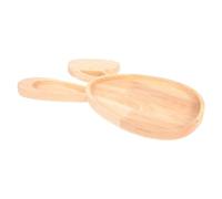 LALAFINA Plateau de Service en Bois Forme Lapin 30x15 Cm Plateau Créatif pour Apéritifs Desserts et Fruits Présentoir Décoratif pour Pâques et Usage Quotidien pour Table et Bureau