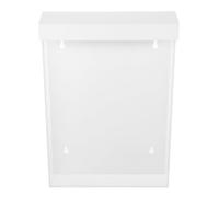 LALAFINA Présentoir Mural en Acrylique avec Couvercle, 11,6x8,5 Pouces | Blanc, Vertical et Discret, Protège du Poussière, Usage Sécurisé, pour Centres de Services et Éducation