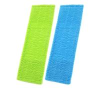 LALAFINA Recharge Lavables Lingettes Polaire 2pcs et Balai de Corail de Nettoyage Épaisses 40x12cm en Machine pour Domicile et Bureau