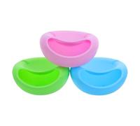 LALAFINA Support Multifonction 3 Pièces en Plastique pour Téléphone Portable Plateau à Collation Double Couche, Design Créatif et Rangement Pratique Maison Réutilisable
