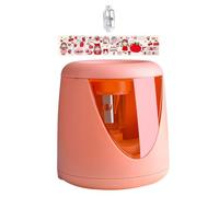 LALAFINA Taille-crayon Automatique pour Garçon et Filles, Affûteur Automatique en Abs Rose, Portable, Simple D'utilisation, à Piles Non Incluses, pour Paquet à Dos et Réunions D'garçon