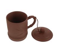 LALAFINA Théière à Couvercle Argile Violette Artisanale pour Thé Chinois Tasse à Thé Décorative avec Bouchon pour Usage Domestique et Bureau